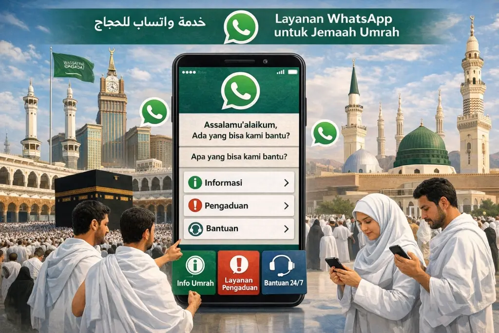 Image News HARAMAIN LUNCURKAN "WHATSAPP HARAMAIN", LAYANAN DIGITAL MULTIBHASA UNTUK JAMAAH